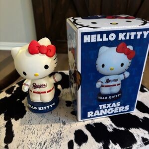 Hello Kitty Texas Rangers Baseball Bobblehead